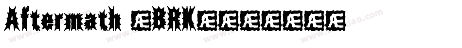 Aftermath (BRK)字体转换